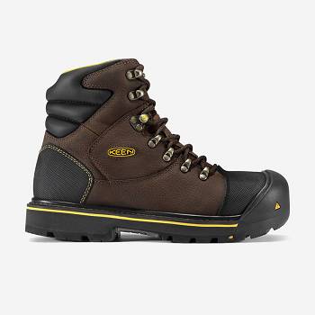 KEEN Milwaukee 6" (Steel Toe) - Tmavo Hnede Pracovne Cizmy Panske, KEEN249